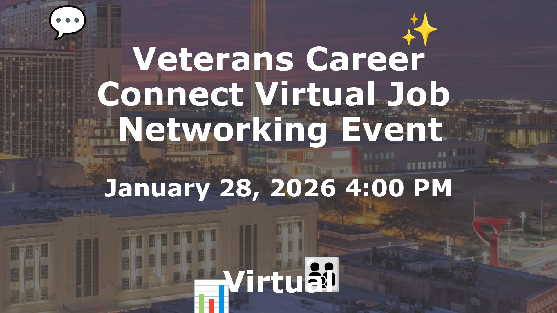 Veterans Career Connect Virtual Job  Networking Event event image